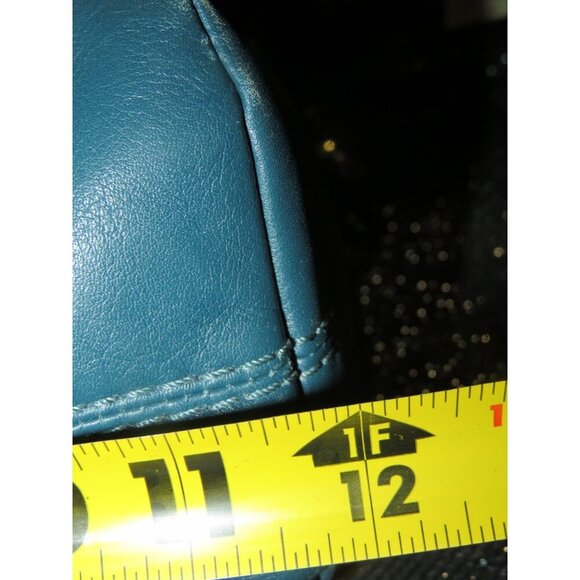 Coach 2010 Kristen Double Zip Leather Satchel in Teal Double Handle & Long strap - Picture 9 of 10